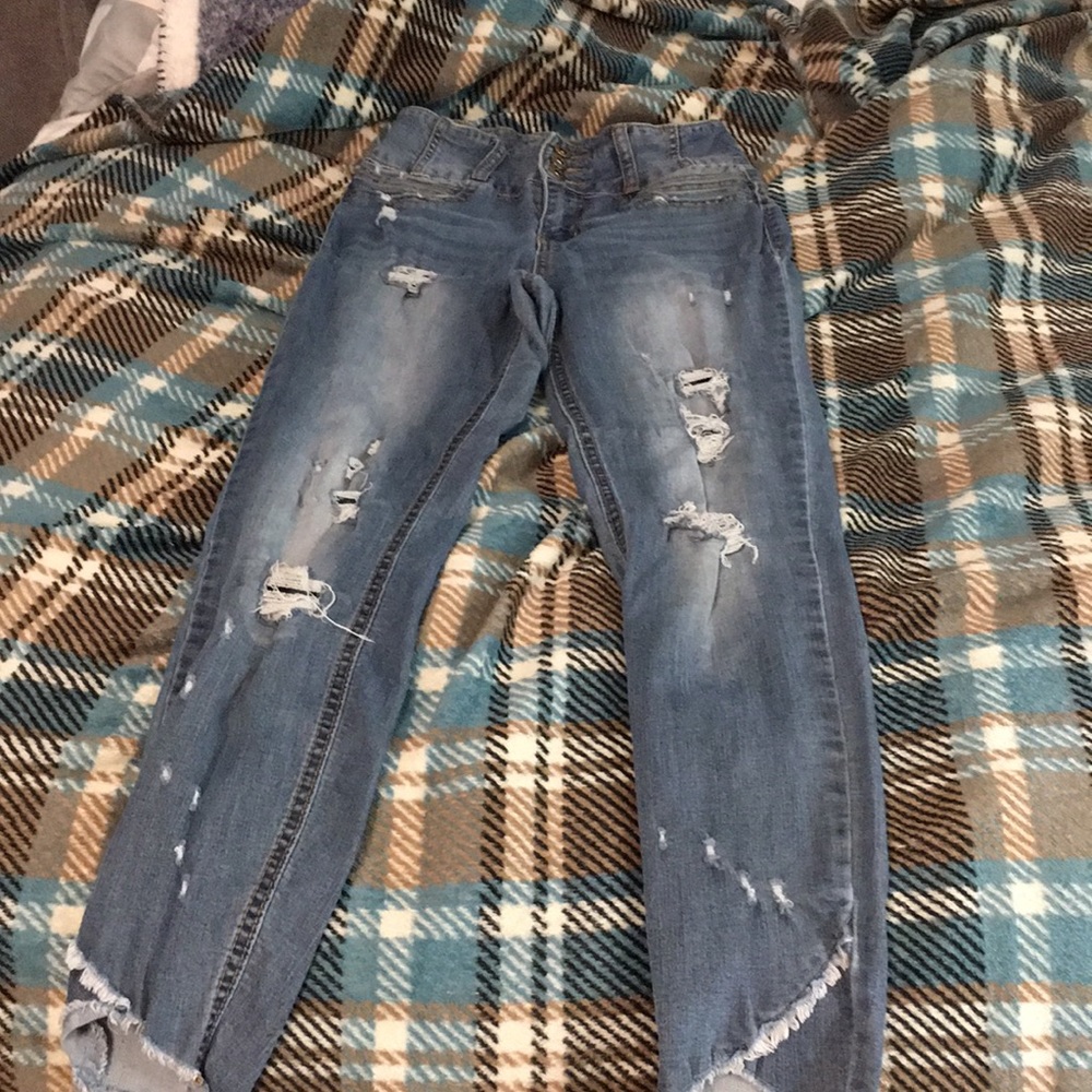 High rise skinny jeans. Size 7